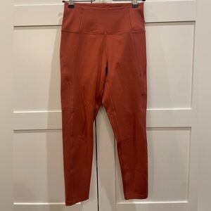 Girlfriend collective compressive high rise leggings in Terra, size small